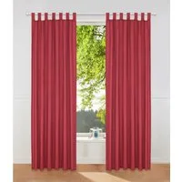 OTTO home Vorhang Raja (2 St), Schlaufen, blickdicht, Polyester, 2er-Set, Bestseller, einfarbig, modern, pflegeleichte Mikrofaser