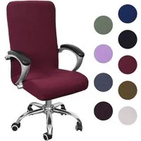 Agger Bürostuhlhusse Bürostuhl bezug Bürostuhlabdeckung Stuhlhussen Drehstuhl Bezug, Moderne Stuhlüberzug Sessel Cover Elastische Waschbar Stuhlhussen