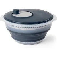 Spetebo Salatschleuder Ø 27 cm mit Anti Rutsch Boden - 5 L, (Anzahl, 1-tlg., Stück), faltbar