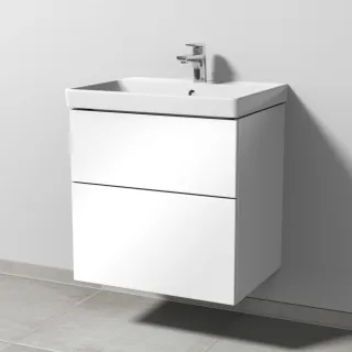 Sanipa 3way Waschtischunterbau zu Villeroy & Boch Avento Waschtisch mit 2 Auszügen, Weiß-Glanz SF62178