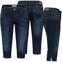SUBLEVEL Bermudas Damen Capri Hose Jeans Shorts 3/4 Hose Short Bermuda Denim Short
