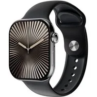 Platinet PSMART10 Smartwatch (4,7 cm/1,85 Zoll), AMOLED Display mit Gesundheitsfunktionen und langer Akkulaufzeit