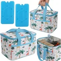 Sarcia.eu Kühltasche Blaue Kühltasche 6L mit Kühlakkus, isoliert, für Arbeit & Reise