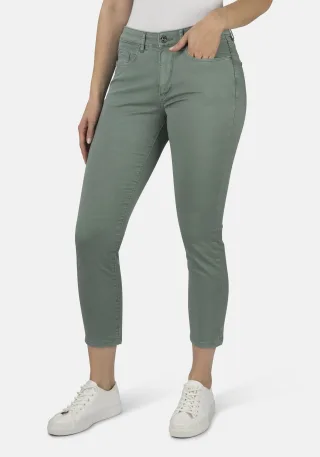 STOOKER WOMEN 5-Pocket-Jeans "Florenz Colour Slim Fit Jeans" Slim Fit Casual Clean Wash Denim Jeans für Damen
