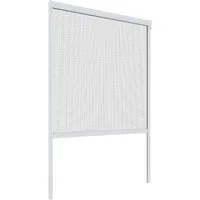 Insektenschutzrollo Basic für Fenster, Fliegengitter zum hochschieben, PVC, Windhager, Insektenschutz zum bohren, Rollo 130 x 160 cm, weiß