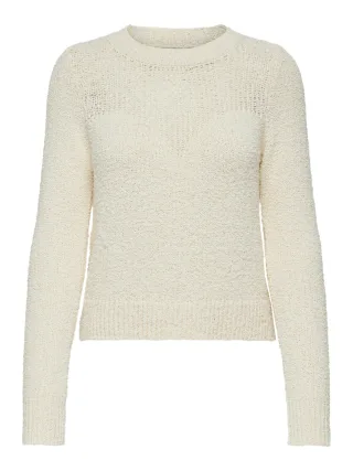 ONLY - ONLEMIRA L/S O-NECK KNT ecru - Gr. - L