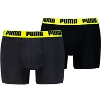 PUMA Boxershorts PUMA MEN EVERYDAY BASIC BOXERS 2P (Packung, 2er Pack) mit Puma Webbund