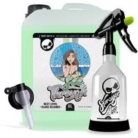 Nuke Guys See Through Glasreiniger 5L Kanister + Dispenser + Sprühflasche Glasreiniger (Set, [3-St. Auto Scheiben Reiniger - mit Zubehör)