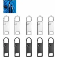 FELIXLEO Reißverschluss Zipper Reparaturset 10 Stück Jacke Rucksack Reißverschlussstiefel (1-tlg)