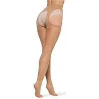 BANANALU Ouvert Strumpfhose Sexy Ouvert Strumpfhose mit offenem Schritt Cutout 20 DEN (1 St)