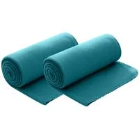Wohndecke Polar-Fleece, wometo, OEKO-TEX®, 2 Fleecedecken mit Kettel-Rand & Anti-Pilling