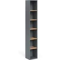 Vicco Hochschrank Viktor, Anthrazit/Goldkraft Eiche, 30 x 188.6 cm (1-St)
