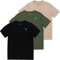 Abercrombie Kids T-Shirt (Packung, 3-tlg) mit kleiner Stickerei