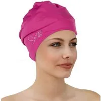 Fashy Badekappe Fashy - Badehaube Badekappe Damen Pink mit Strasssteinen 3479-43