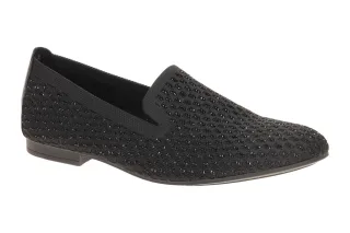 Gabor 85.216.47 Damen Slipper Schwarz (Glitter) Flexibel, Bequem - Blockabsat...