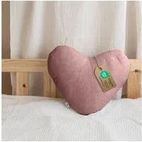 lilimaus Dekokissen Kuschelkissen Herz & Stern aus Musselin fürs Kinderzimmer, Kuschelkissen mit & ohne Füllung - passend zu Betthimmel & Bettwäsche