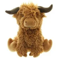 Dekoleidenschaft Bodentürstopper "Stier" Stoff braun 23 cm hoch, flauschig, Türstopper Boden, Türpuffer, Feststeller, Türfeststeller, Türsack, Fensterpuffer, Fensterstopper