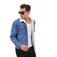 Megaman Jeans Jeansjacke Jeans Sweatjacke Herren Übergangsjacke Denim Gefüttert Mit Innenfutter