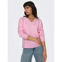 ONLY V-Ausschnitt-Pullover ONLCAMILLA V-NECK L/S PULLOVER KNT NOOS Materialmix, regular fit