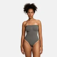 cfab Shaping-Body Trägerloser Bodysuit Sculpting Shapewear mit Slip-Graphit-XS (1-tlg)