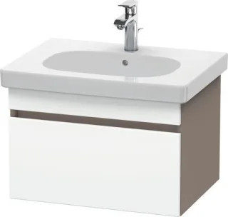 Duravit DuraStyle Waschtischunterbau wandhängend Weiß & Basalt Matt 600x453x398 mm - DS638301843 DS638301843