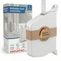 Inovatec Aufputz-Gurtwickler Rollladen Aufschraubwickler Mini + 5 m Gurtband, Gurtbreite 14 mm, 1-tlg.