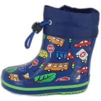 Beck Kleinkinder Gummistiefel Traffic mit Warmfutter Gummistiefel (für Jungs, für warme Füße bei Nässe und Kälte) wasserdicht, aus Naturkautschuk, leichte flexible Sohle