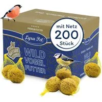 Lyra Pet 200 Stk. Lyra Pet® Meisenknödel mit Netz à 90 g = 18 kg, für: Wildvogel