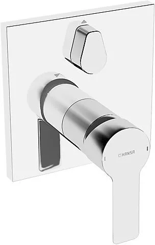 Hansa Funktionseinheit mit Dekorset Wannenbatterie Hansaligna 8385 verchr., 83853513 83853513