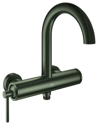 GROHE Einhand-Wannenbatterie Atrio 24367 Wandmontage satin graphite, 24367MG0 24367MG0
