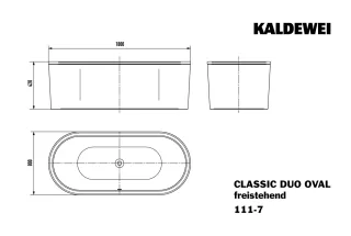 Kaldewei Badewanne CLASSIC Mod.111-7, 1800 x 800, 291249230001
