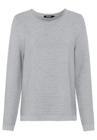 Olsen - Pullover Long Sleeves Pearl Grey Mel. - Gr. - 38