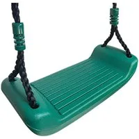 Loggyland Schaukelsitz Kunststoff Schaukelsitz dunkelgrün 38x15x8,5 cm – robust & wetterfest, UV-beständig, Belastbar bis 70 kg