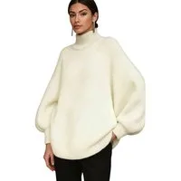 Worldclassca Strickpullover WORLDCLASSCA Damen Oversize Strickpulllover Steh Kragen Fashion Pulli Neue Kollektion - Stilvolle und gemütliche Strickmode für Damen
