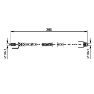 Bosch Bremsschlauch vorne Ford Tourneo Transit 1,8