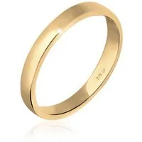 Elli Premium Fingerring Ehering Trauring Partnerring Basic 375 Gelbgold