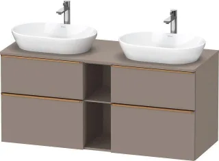 Duravit D-Neo Konsolenwaschtischunterbau wandhängend Basalt Matt 1400x550x664 mm - DE4970B04430000 DE4970B04430000