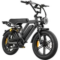 ELEKWHEELS E-Bike E-Fatbike 20"x4" Fatbike, für Herren und Damen, 48V 15Ah Akku bis 108 km, 7 Gang Shimano, Kettenschaltung, Fatbike-Reifen, Vollfederung, hydraulische Scheibenbremsen, Farb-LCD