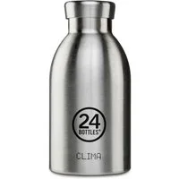 24 Bottles Trinkflasche Clima Bottle Brushed Steel 330ml