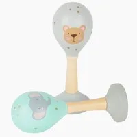 Small Foot Spielzeug-Musikinstrument Musikrasseln Pastell 2er Set, (Spar Packung, 2 tlg., packung), für die musikalische Früherziehung