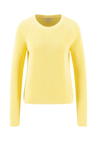 FYNCH-HATTON - PULLOVER O-NECK COTTON sunbeam yellow - Gr. - S