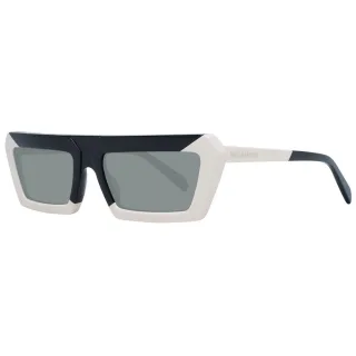 Geometrische Sonnenbrille mit Zweifarb-Design