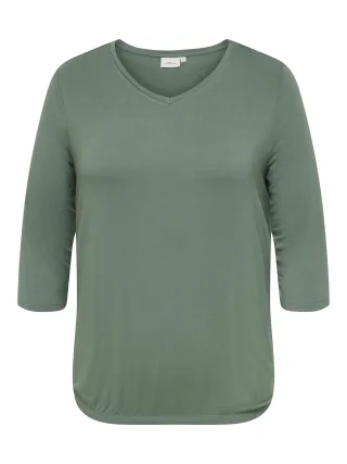 ONLY CARMAKOMA - CARLINA 3/4 SLEEVE V-NECK BLOUSE JRS - Gr. - 50/52
