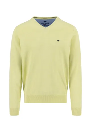 FYNCH-HATTON - V-Neck, Superfine pear - Gr. - M