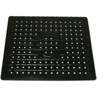 Reinex Abtropfmatte SPÜLBECKEN EINLAGE 26x31cm ECKIG Spülbeckenmatte 44 (Eckig, Schwarz), Spülbeckeneinlage Matte