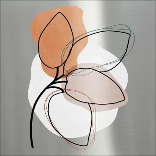 Aludibondbild ART LEAVES II