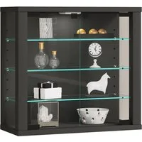 VCM Hängevitrine Wandvitrine Hängevitrine Glasvitrine Vitrosa S VCM Wandvitrine Vitrosa 40x43x18 cm Holzwerkstoff, Glas