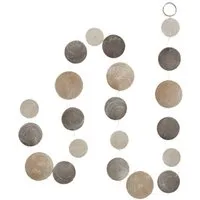 BOLTZE GRUPPE GmbH Hängedekoration Boltze Muschel Girlande Country 180cm Capiz Wanddeko Treibholz Beige