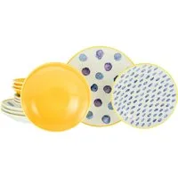 CreaTable Tafelservice Maisie Bunt (12-tlg), 4 Personen, Steinzeug