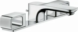 Hansgrohe 3-Loch Waschtischarmatur Axor Urquiola Standmodell chrom mit Platte, 11040000 11040000